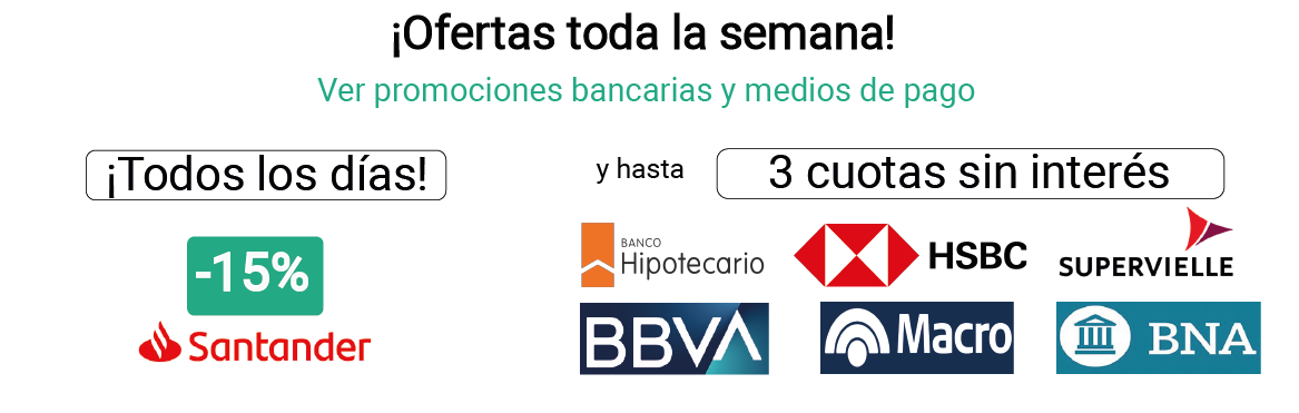 Ofertas con diferentes medios de pago